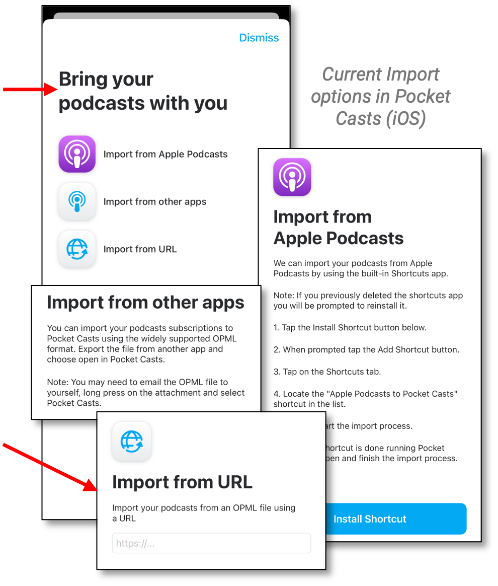 Task 2 - Importing Podcasts